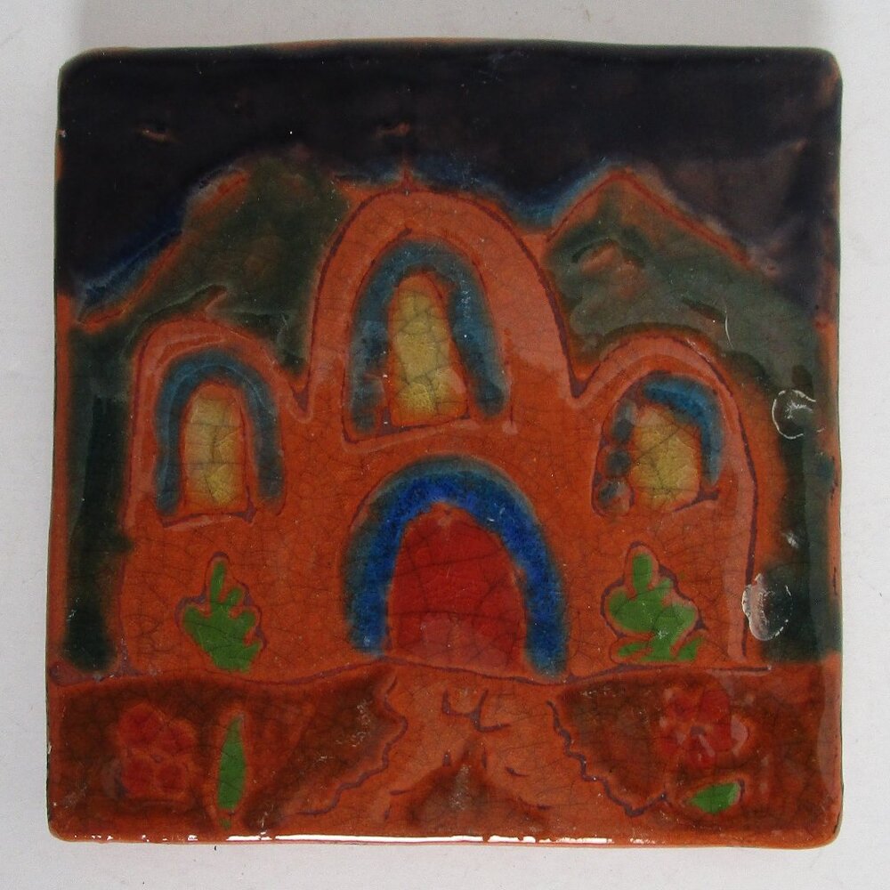 hand made artisan tile coaster
